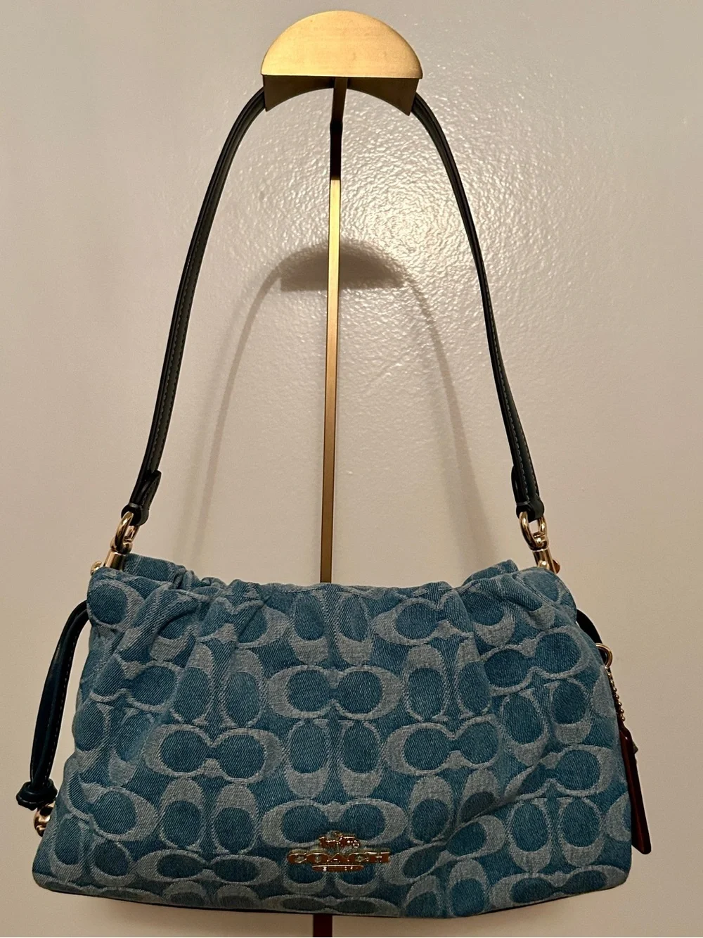 NWT! Coach Faye Shoulder Bag in Signature Denim.
